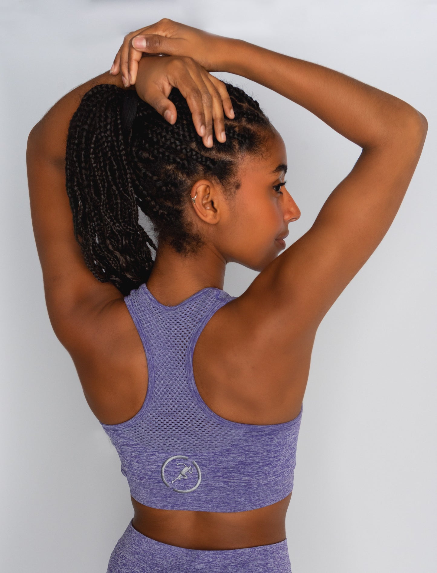 Seamless Crop Top Paars
