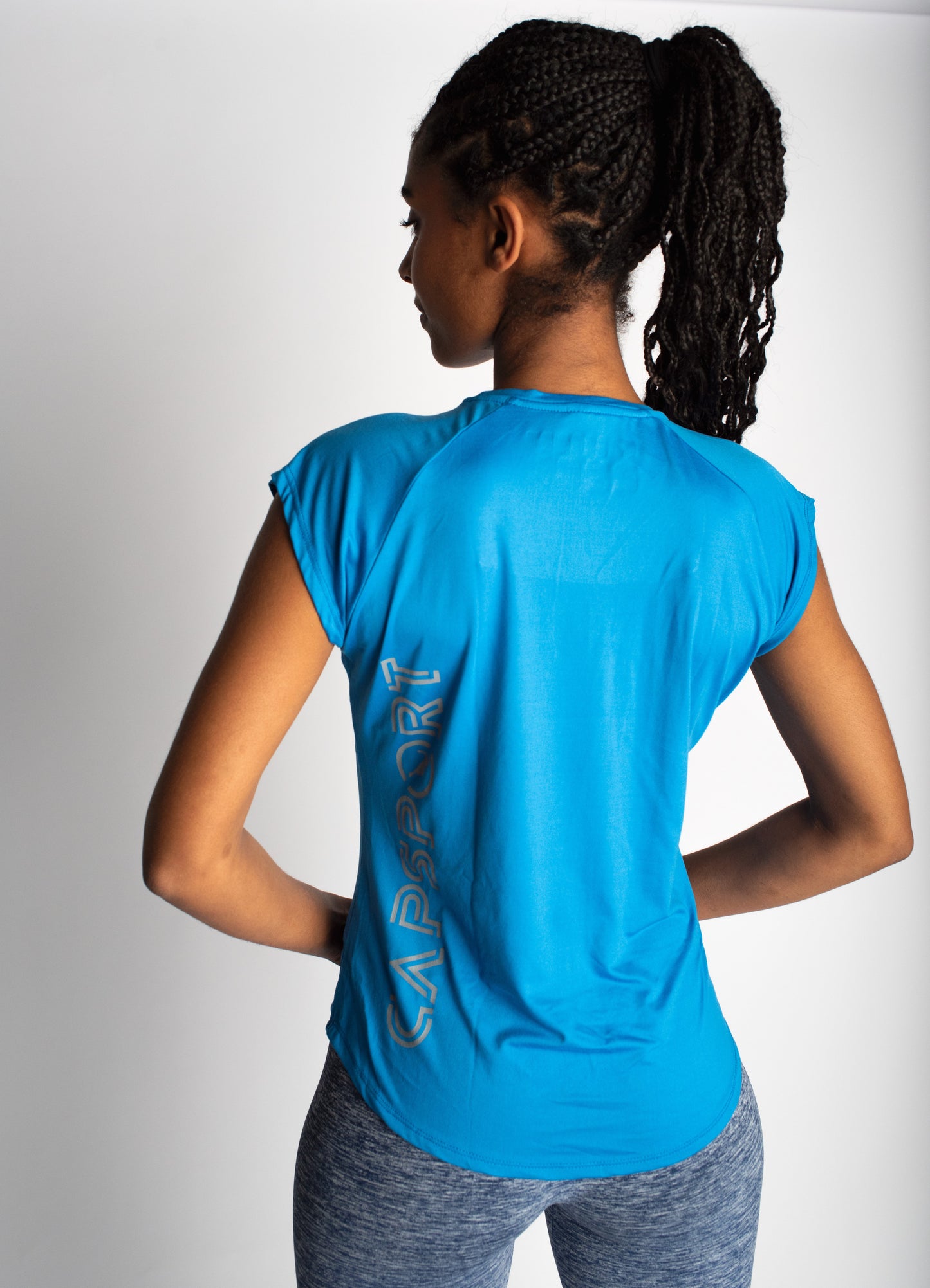 T-shirt met korte mouwen Blauw