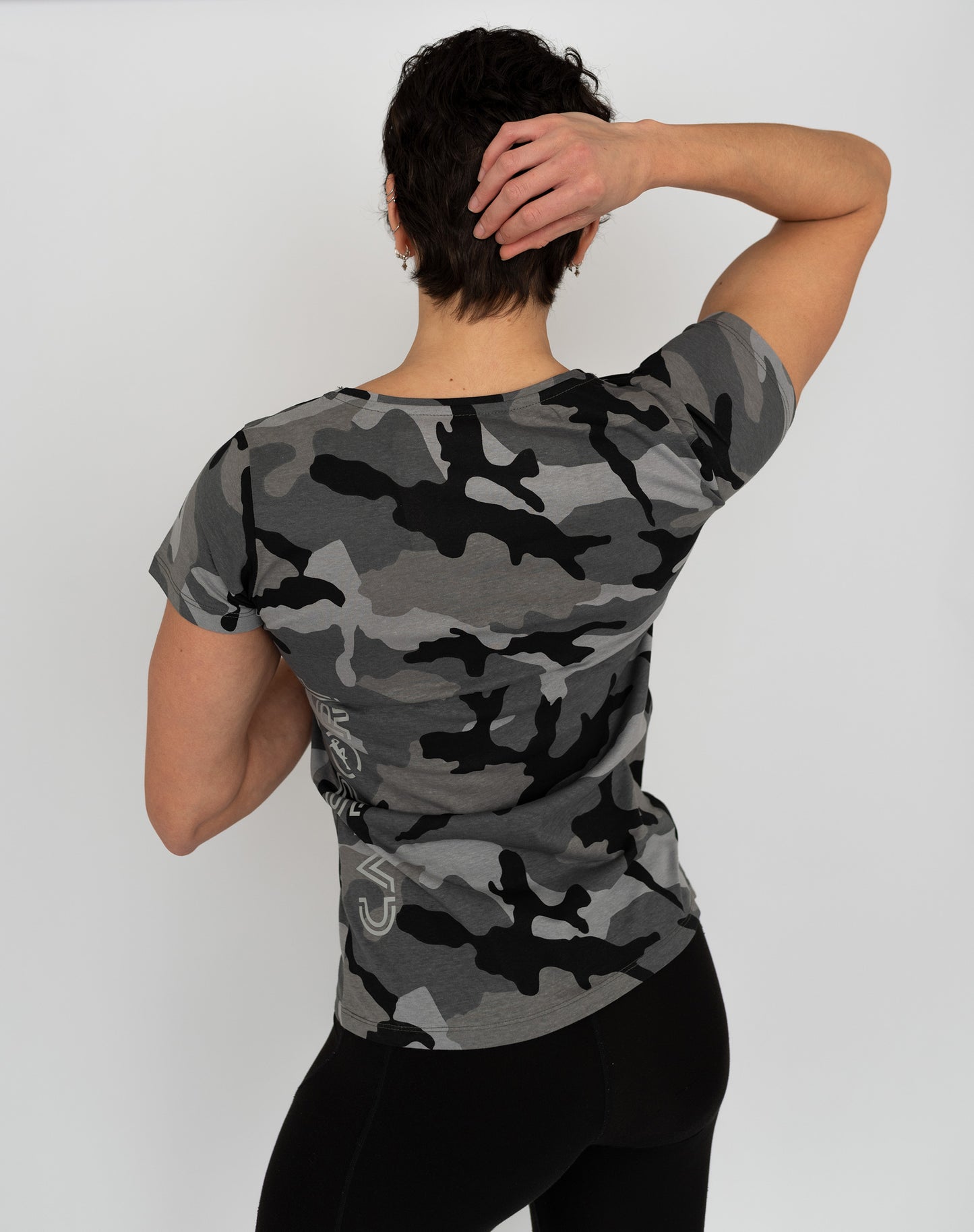 Shirt met korte mouw - Grey Camo