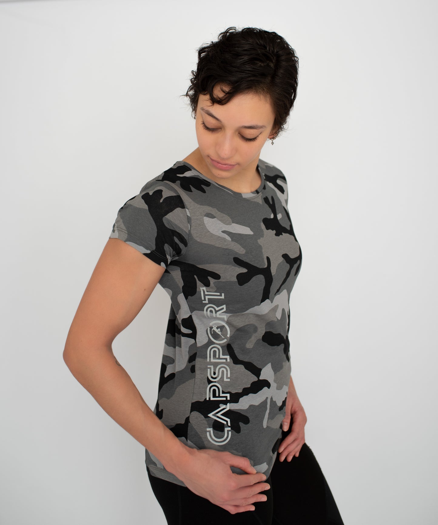 Shirt met korte mouw - Grey Camo