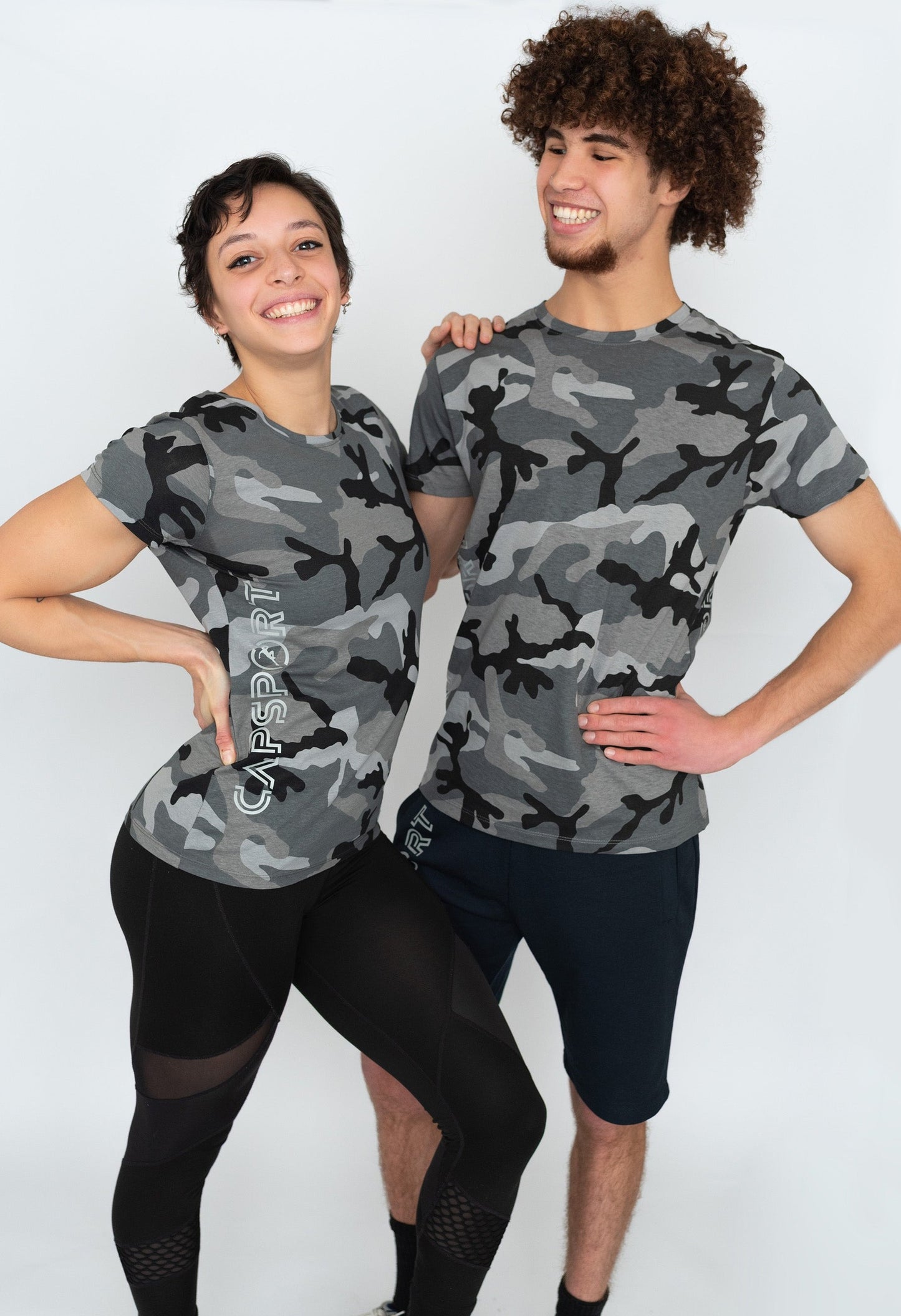 Shirt met korte mouw - Grey Camo