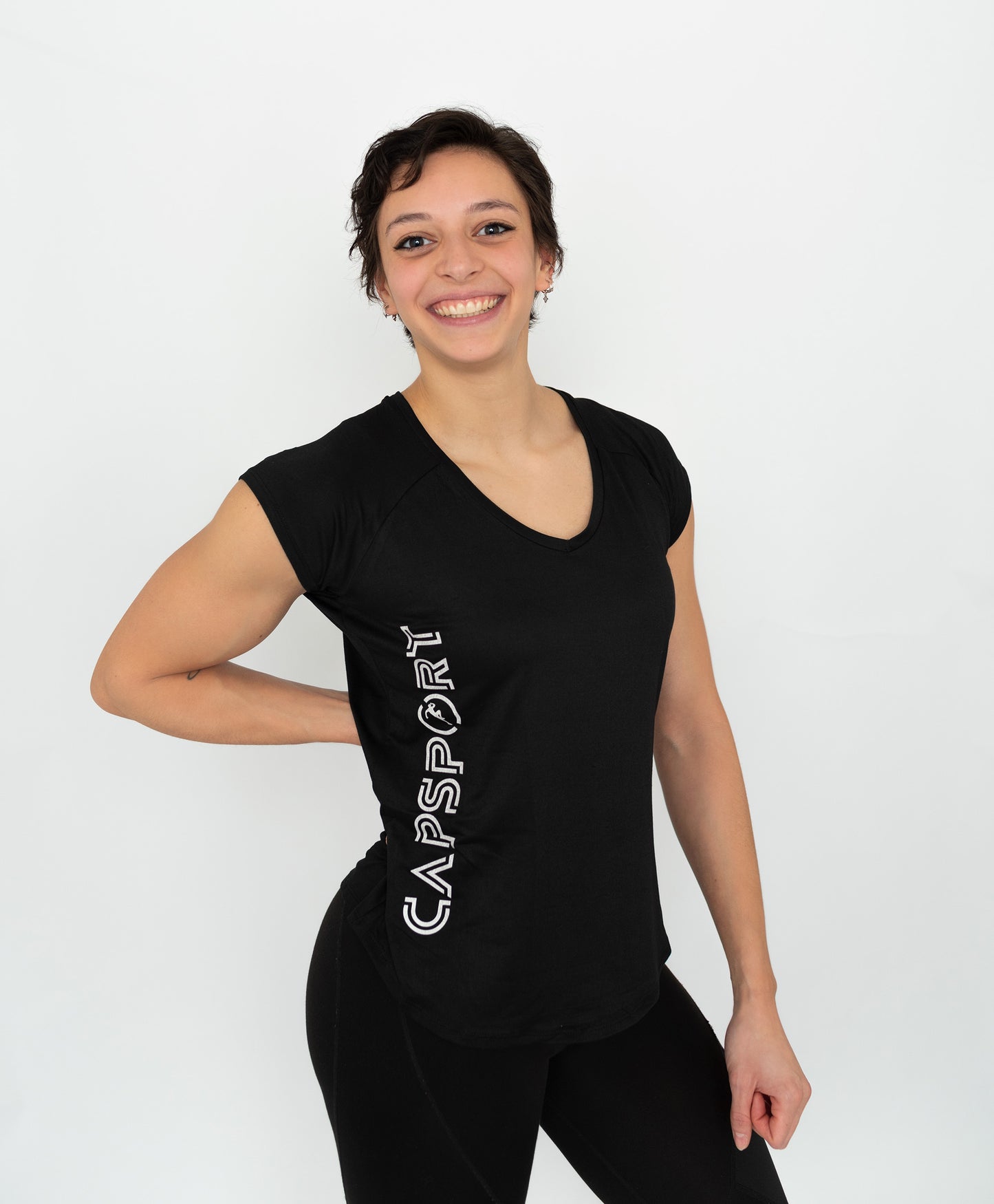 T-shirt met korte mouwen Zwart