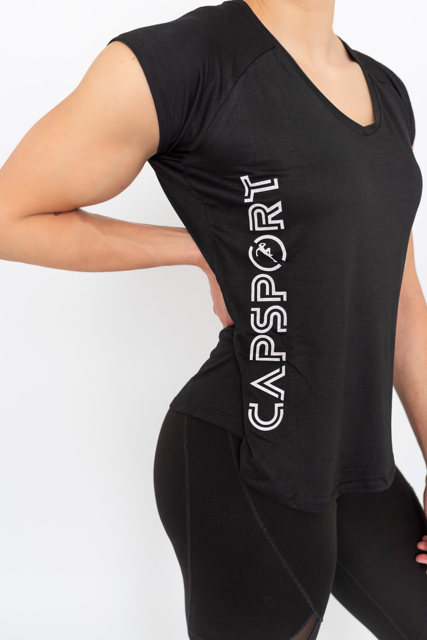 T-shirt met korte mouwen Zwart
