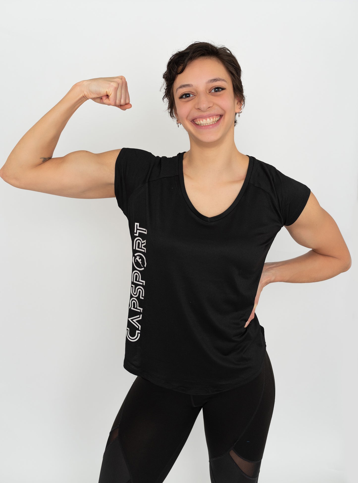 T-shirt met korte mouwen Zwart