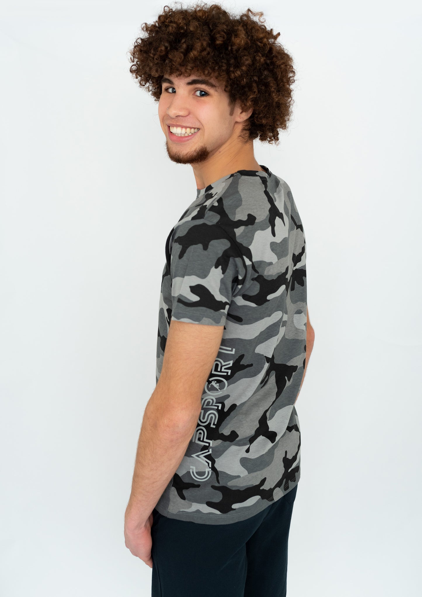 Shirt met korte mouw - Grey Camo