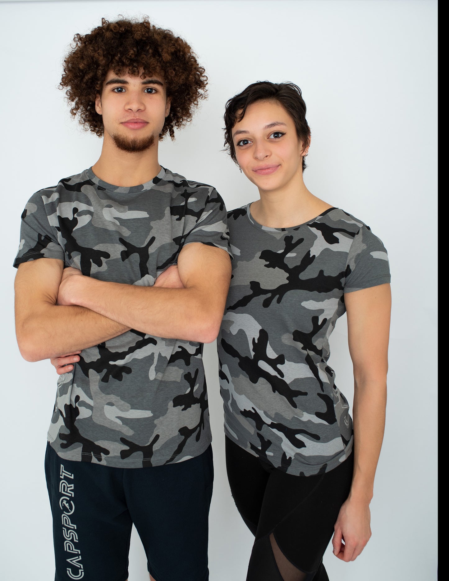 Shirt met korte mouw - Grey Camo