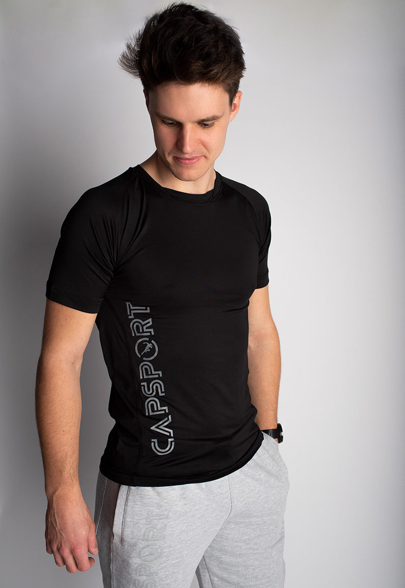 T-Shirt slim fit Zwart
