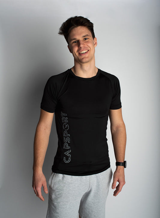 T-Shirt slim fit Zwart
